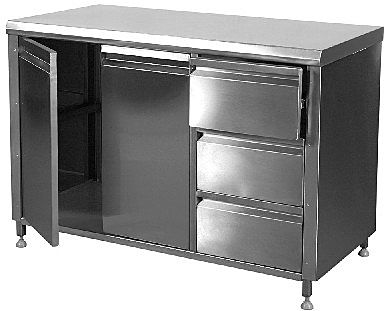 Стол с ящиками для инвентаря и столовых приборов СПР-4