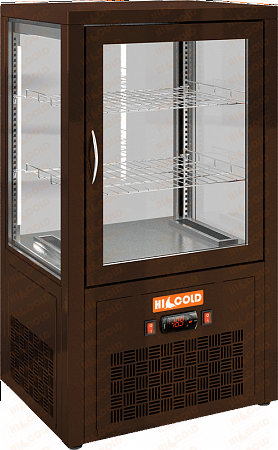 Настольная вертикальная холодильная витрина HICOLD VRC 70