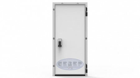 Распашные одностворчатые двери РДО-мет (с металлической рамой)