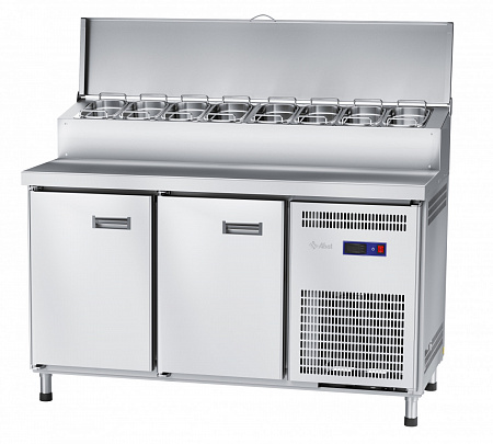 Abat Стол холодильный среднетемпературный СХС-80-01П для пиццы (2 двери, GN 1/4 - 8 шт)
